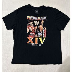 WWE WrestleMania Shirt Shawn Michaels Stone Cold Men’s 3X 1998 XIV Boston